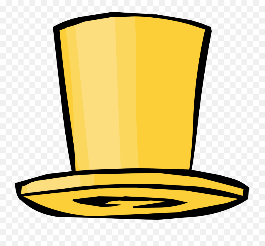 Yellow Top Hat - Transparent Blue Top Hat Png,Tophat Png