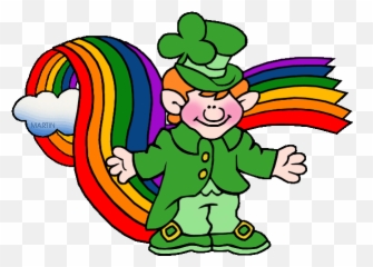 Patricku0027s Day Clip Art By Phillip Martin Leprechaun - Rainbow Clipart Png,Leprechaun Transparent