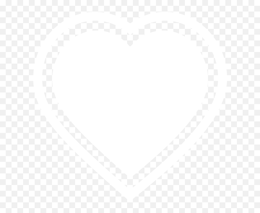 Free Heart Outline Png Transparent Download Clip Art - Heart With Double Outline,Double Heart Png