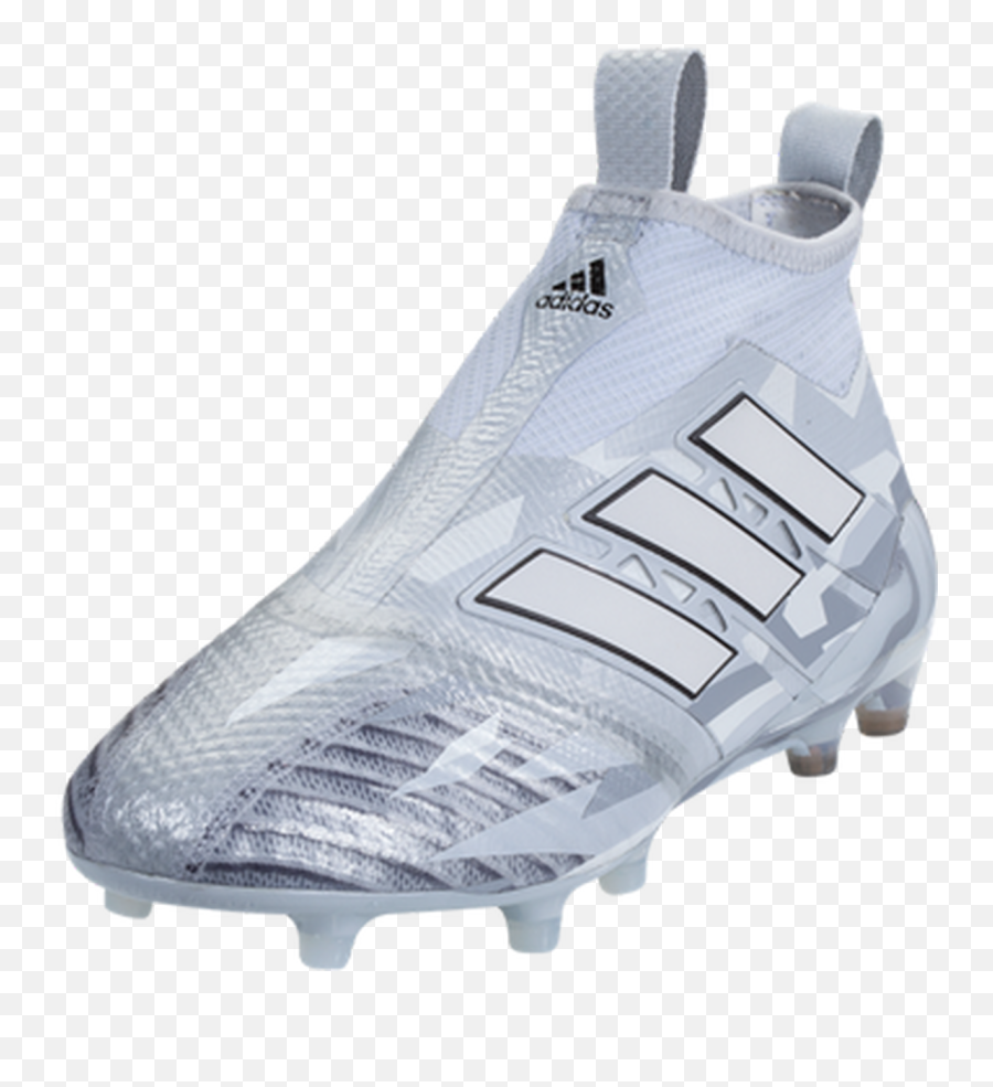 Adidas Ace 17 Purecontrol Fg Junior Clear Greywhite - Soccer Cleat Png,White Adidas Logo Transparent