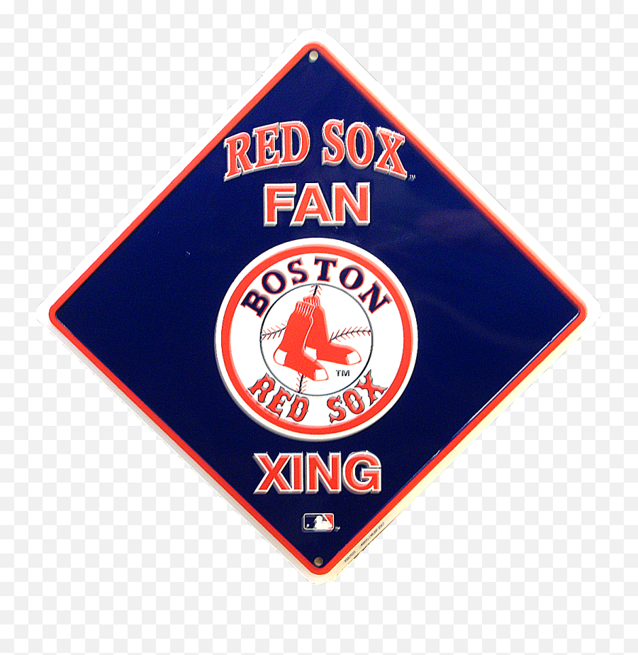 Boston Red Sox Baseball Xing Sign - Boston Red Sox Png,Boston Red Sox Logo Png