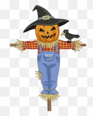 Scarecrow Clipart - Scarecrow Clipart Step By Step Png,Scarecrow Transparent