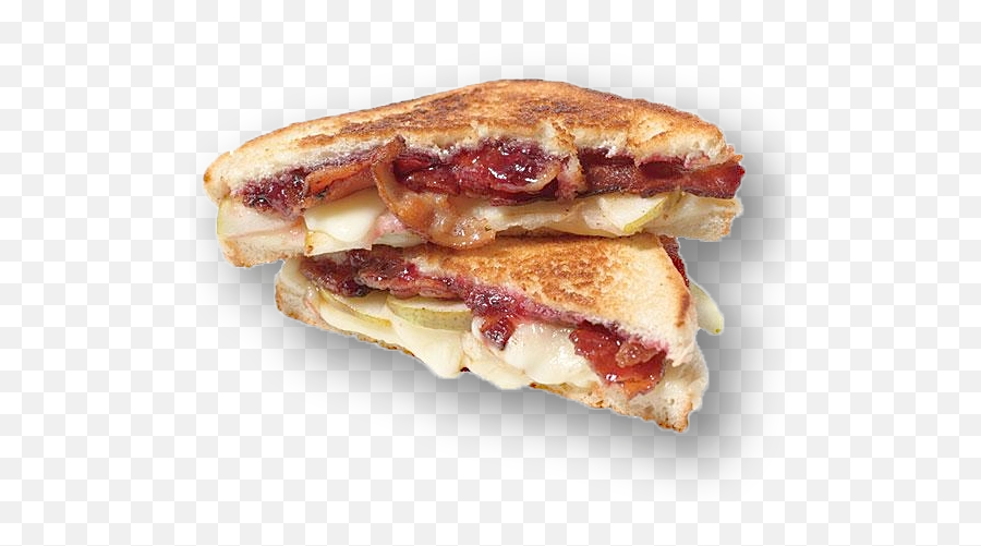 Pear Bacon Grilled Cheese - Pear And Bacon Grilled Cheese Png,Grilled Cheese Png