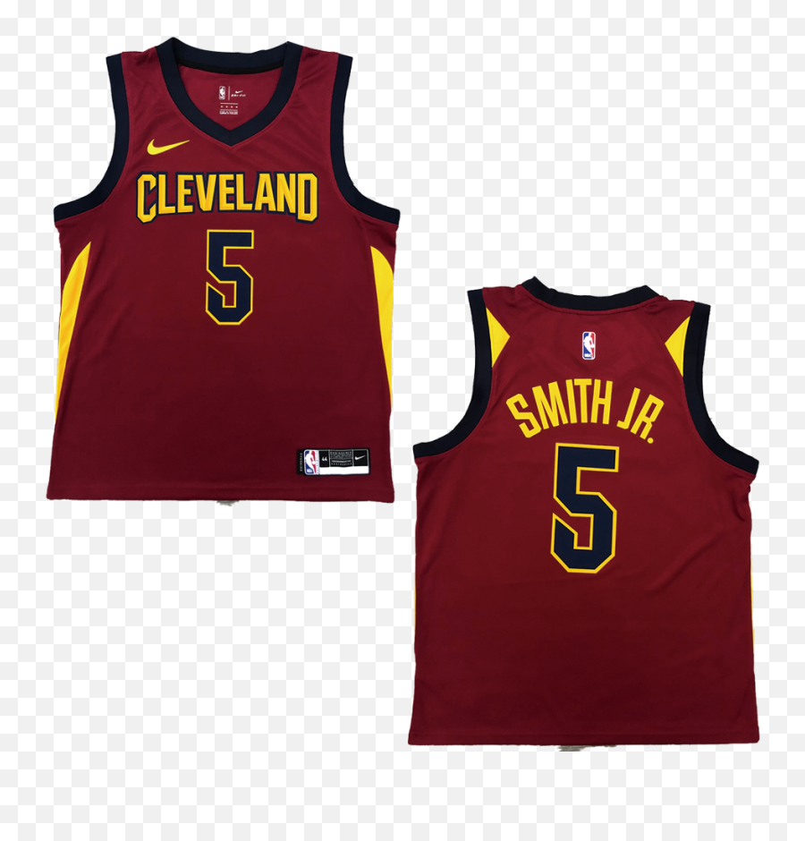 Jr Smith 5 Cleveland Cavaliers Swingman Wine Nba Jersey By - Sleeveless Png,Red Icon Vest