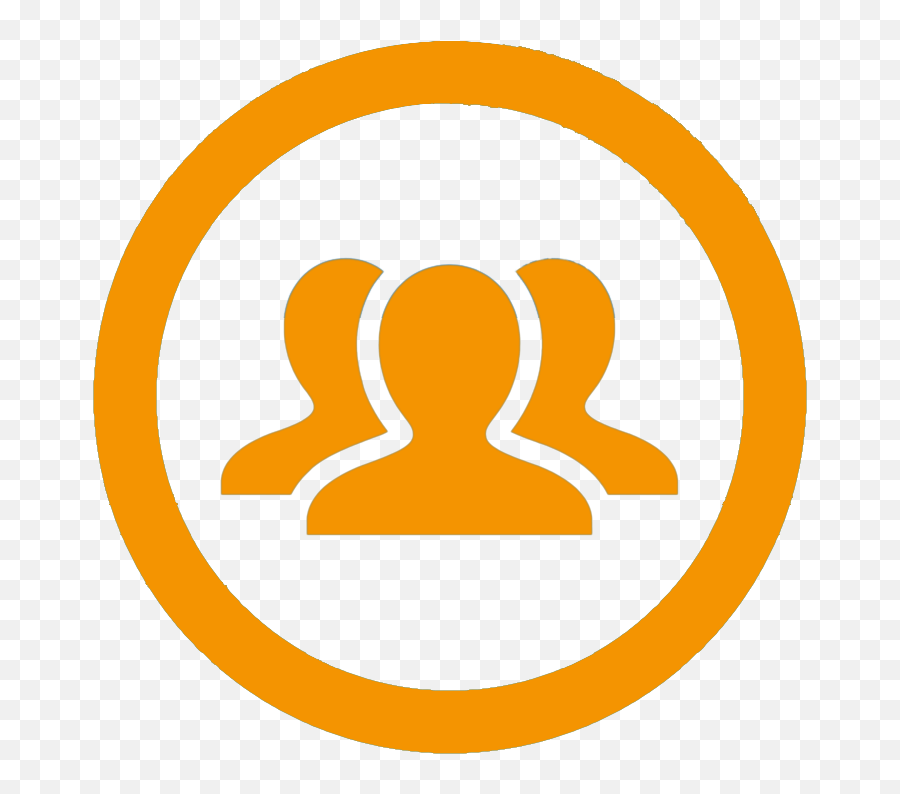 People Icon Png Orange - Social Media Group Icon Png,Orange Icon Png