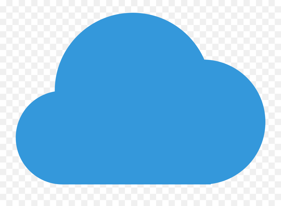 Simple Blue Cloud Icon Free Image Download - Color Blue Objects Clipart Png,Cloud Icon Free