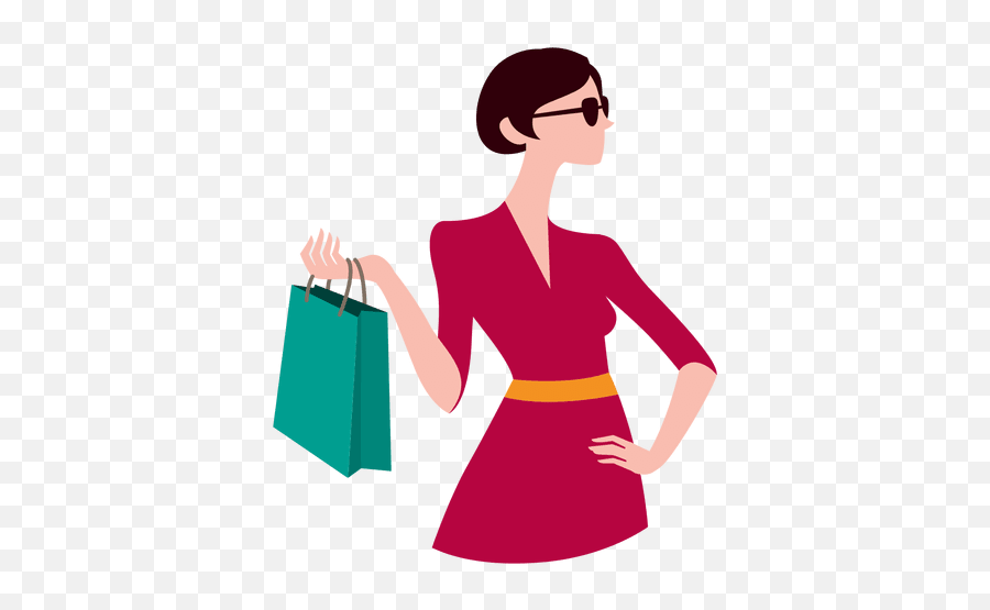 Shopping Bags Clipart Transparent Background The Art Of - Vector Woman With Shopping Bags Png,Girl Clipart Transparent Background