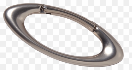 Oakley Ellipse Small Carabiner Silver - Accessories Solid png