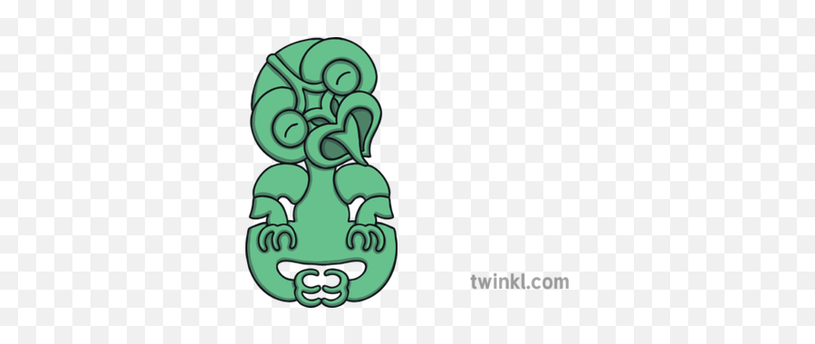 Hei Tiki Illustration - Maori Tiki Cartoon Png,Hei Hei Png