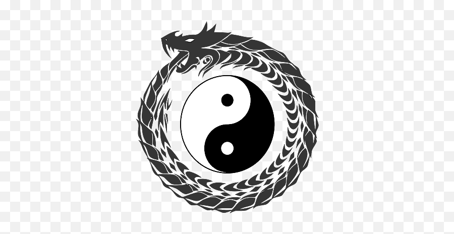 Dragon Ying Yang Die - Cut Vinyl Indoor Outdoor Car Truck Window Decal Sticker Ebay Ouroboros Transparent Png,Icon Die Cutting