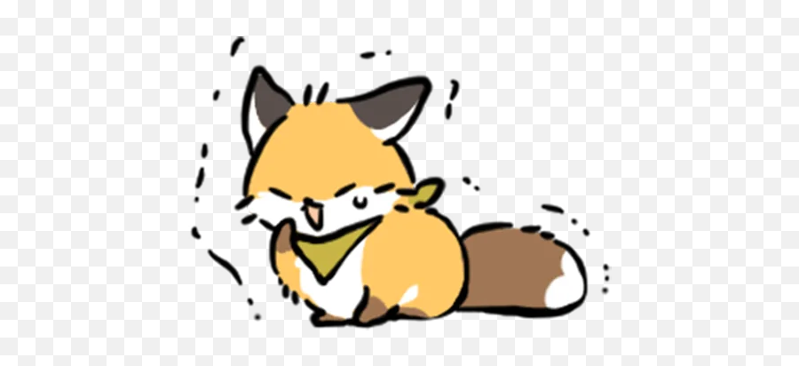 Telegram Sticker From Short - Legged Fox V2 Pack Happy Png,Fox Cute Tumblr Icon