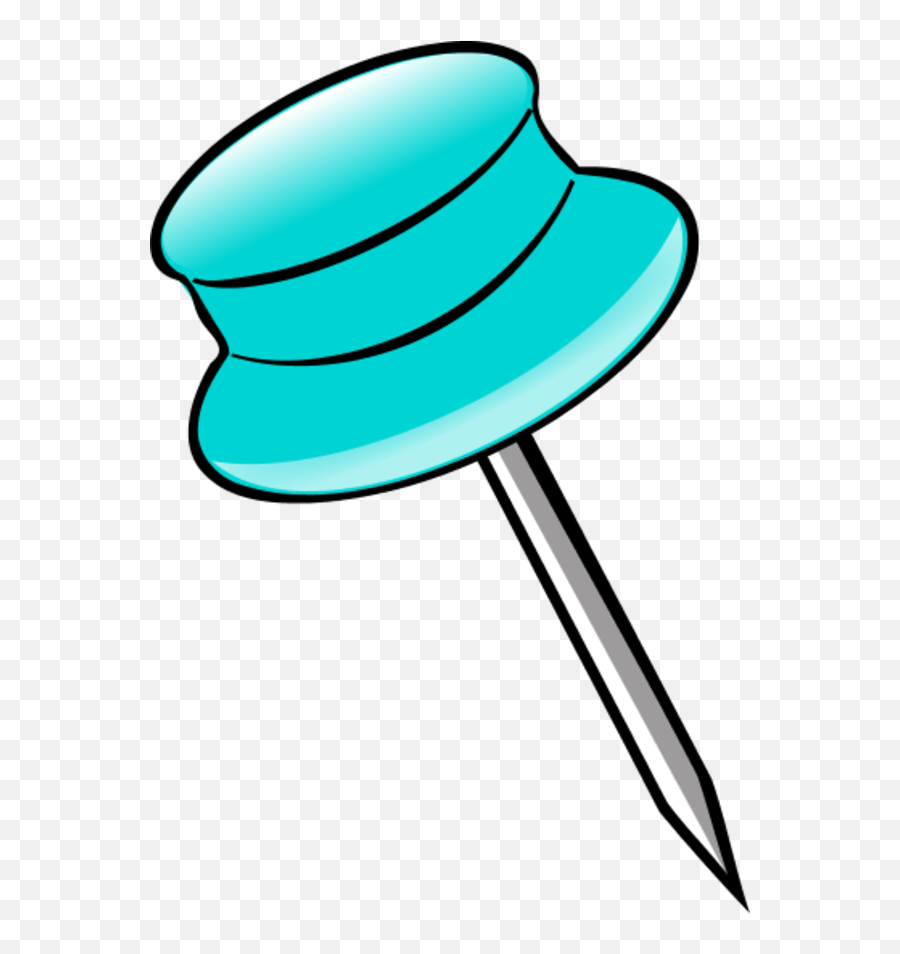 Download Light Blue Push Pin Clipart - Pushpin Clipart Png Pin Clipart,Push Pin Transparent Background