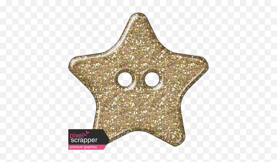 Plastic Glitter Star - Gold Graphic By Marisa Lerin Pixel Hot Pink Transparent Glitter Plastic Png,Gold Glitter Star Png