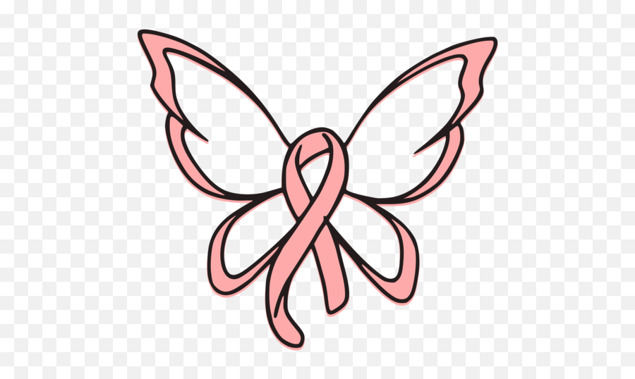 Breast Cancer Ribbon Butterfly Svg Cut File - Breast Cancer Breast Cancer Ribbon Svg File Png,Butterfly Tattoo Png