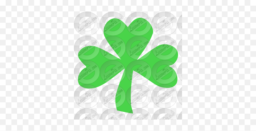 Shamrock Stencil For Classroom Therapy Use - Great Shamrock Png,Shamrock Png