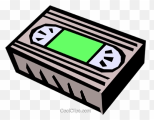 Video Tape Royalty Free Vector Clip Art Illustration - Video Tape Clipart Png,Video Tape Png