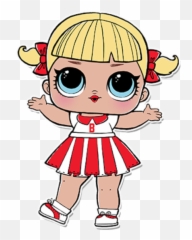 Lol Doll Coloring Pages Cheer - Cheer Captain Lol Doll Png,Cheer Png