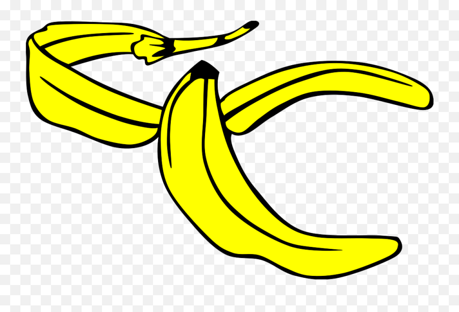 Cartoon Banana Peel Png Svg Clip Art For Web - Download Banana Peel Clip Art,Banana Transparent Png