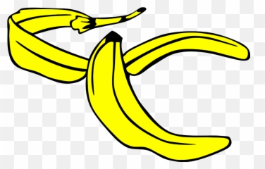 Cartoon Banana Peel Png Svg Clip For Web - Download Art