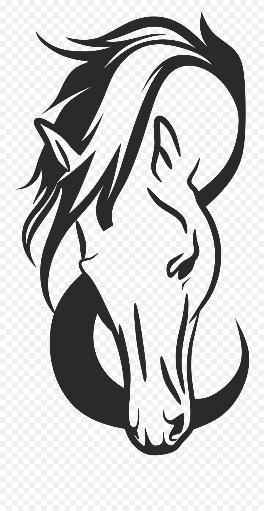 Png Free Stock Files Vector - Silhouette Outline Horse Clipart,Are Png Files Vector
