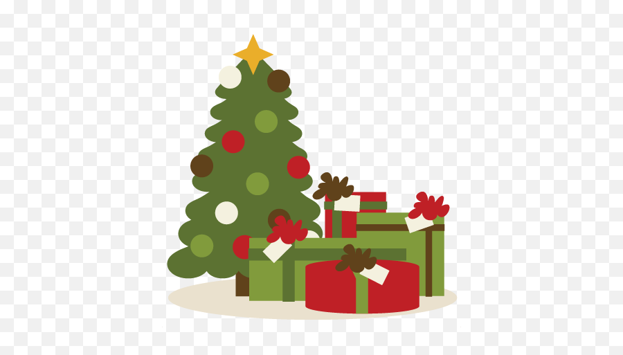 Christmas Presents Under Tree Svg Cutting Files - Christmas Present Clipart Png,Christmas Trees Png