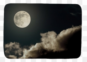 Night Sky With Moon And Clouds Bath Mat U2022 Pixers - We live to change Lune Avec Nuage png