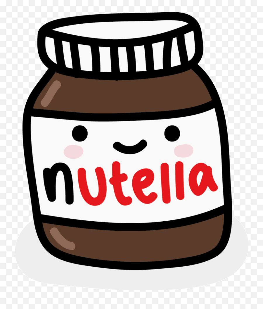 Download Hd Dibujo Nutella Kawaii Png - Nutella Png,Kawaii Png