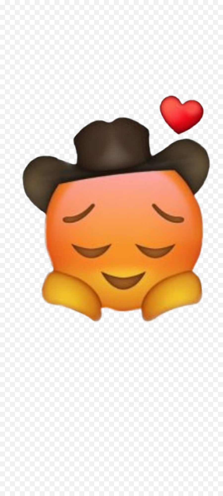 Download Hd Emoji Cowboy Cowboyemoji - Emoji Cowboy With Heart Png,Cowboy Emoji Png