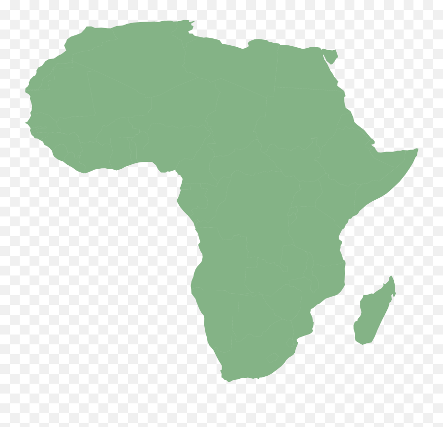 Download Africa Map Png - Map Of Africa Green,Africa Map Png