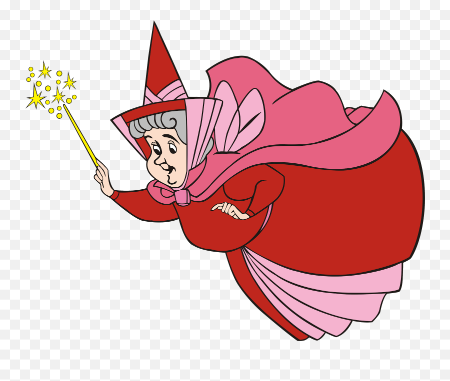 Princess Aurora Flora Fauna And - Fairies From Sleeping Beauty Png,Fairy Godmother Png