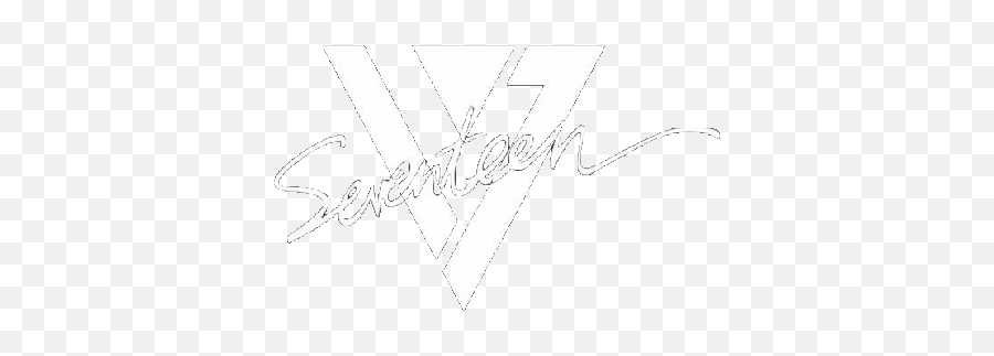 Logo White Kpop Fancy Dk Wonwoo Vernon - Kpop Seventeen Logo Font Png,Seventeen Logo Png