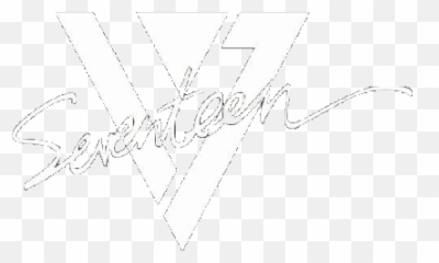 Logo White Kpop Fancy Dk Wonwoo Vernon - Seventeen Font png