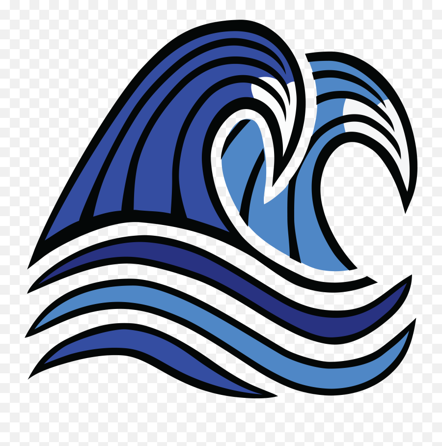 Free Clipart Of Ocean Waves - Welle Clipart Kostenlos Png,Waves Png