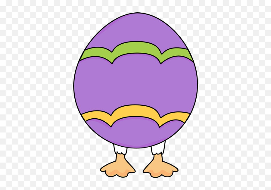 Easter Egg With Feet Full Size Png Download Seekpng - Easter Egg With Feet,Easter Border Png