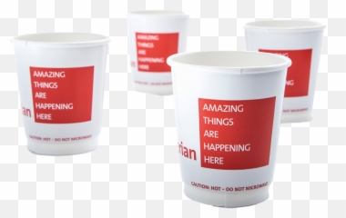 Hot And Cold Paper Cups - png