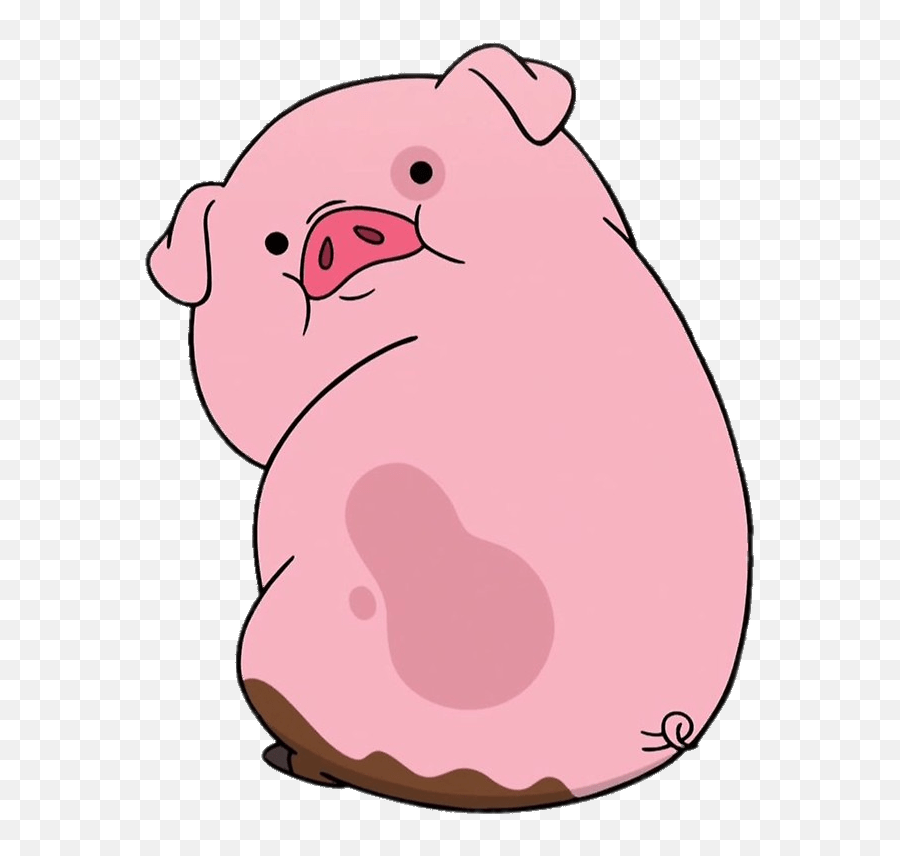 Gravity Falls Waddles Looking Back - Pig From Gravity Falls Png,Grunkle Stan Png