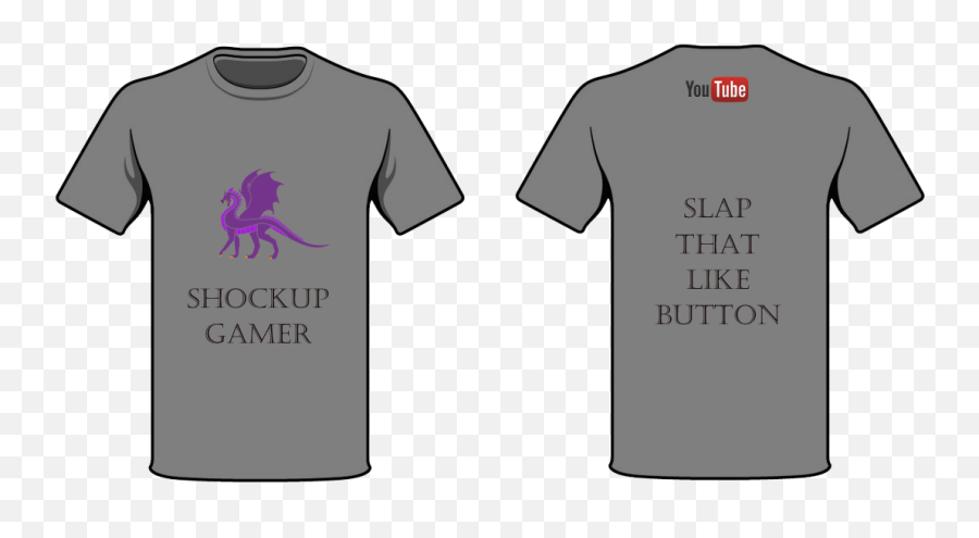 Slap That Like Button T Shirt 2019 Grey Shockupgamer - Active Shirt Png,Like Button Transparent