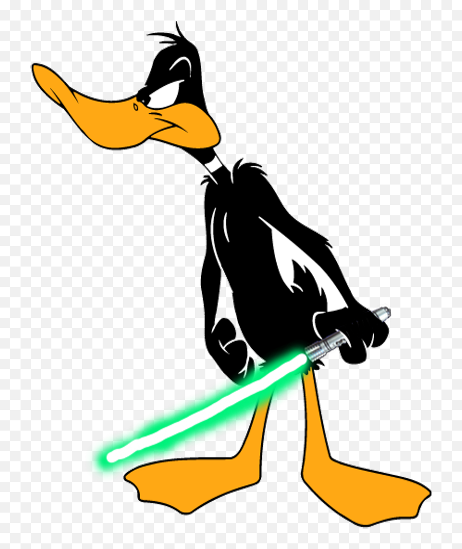 Daffy Duck With His Lightsaber By - Daffy Duck Clipart Png,Daffy Duck Png