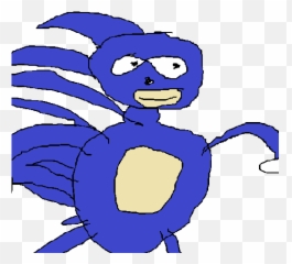 Sanic The Hedgehog Pixel Art Png Image - Sonic Gotta Go Fast Meme,Sanic ...