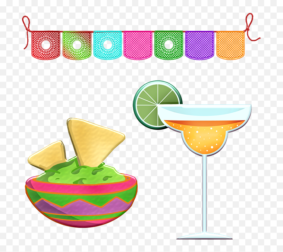 Mexican Food Margarita Chips - Free Image On Pixabay Clip Art Png,Papel Picado Png