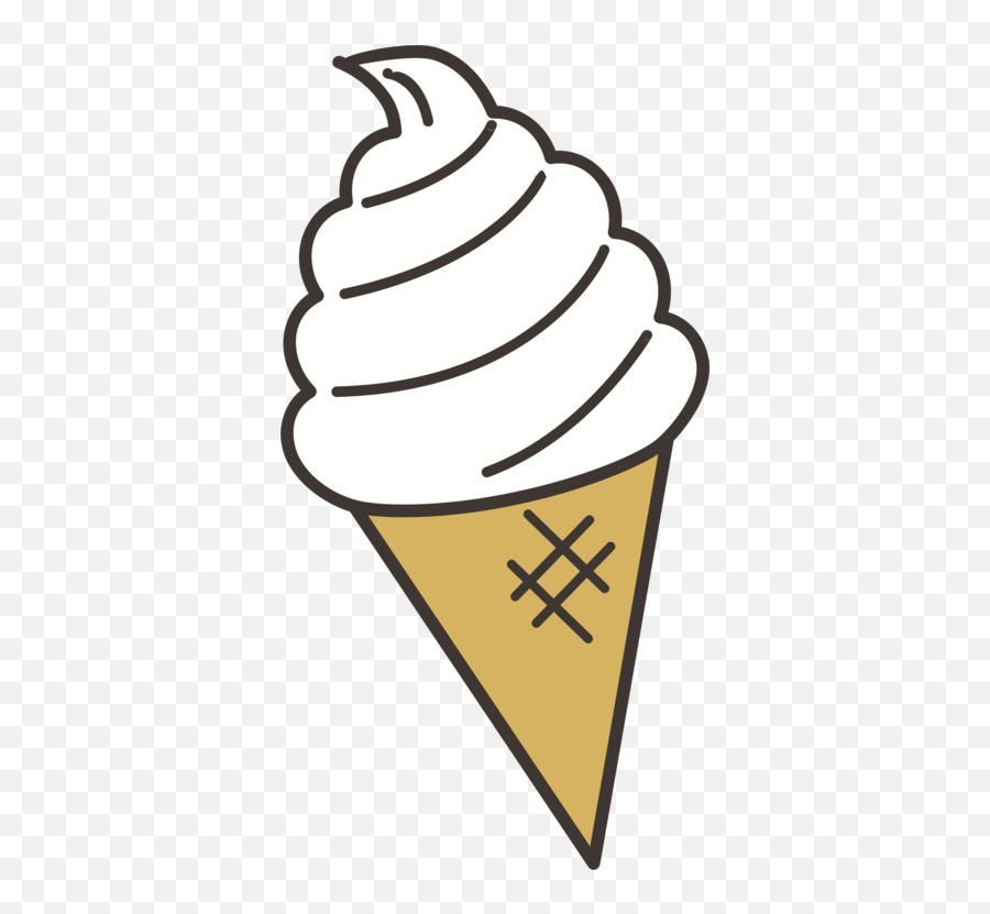 Line Artcoloring Bookcone Png Clipart - Royalty Free Svg Png Soft Serve Ice Cream Clipart,Cone Png