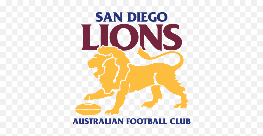 San Diego Lions Australian Football Club - Language Png,Orange Lion Logo