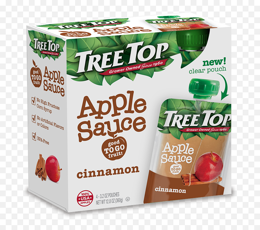 Cinnamon Apple Sauce - Tree Top Cinnamon Tree Top Applesauce Pouch Png,Cinnamon Png