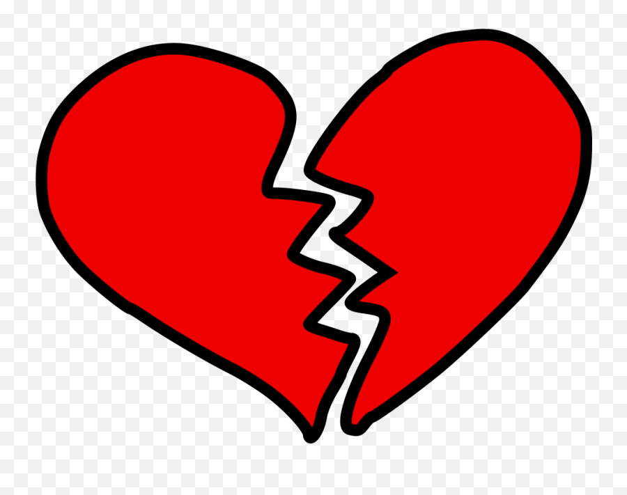File - Brokenheart Svg Cyber Nations Wiki Broken Heart Red Broken Heart Png,Heart Outline Transparent