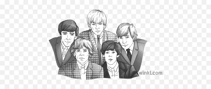 The Rolling Stones Black And White - Rollingstones Black And White Art Png,Rolling Stones Png
