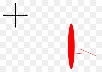 Cross Hairs With Red Fill Clip Art - vector Vertical png