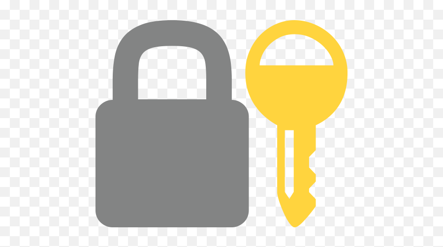 Closed Lock With Key - Vertical Png,Key Emoji Png