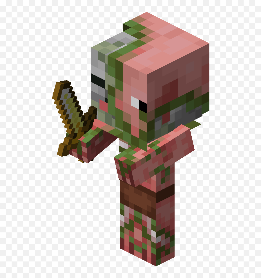 Zombie Pigman Lce - Minecraft Zombie Pigman Png,Minecraft Zombie Png