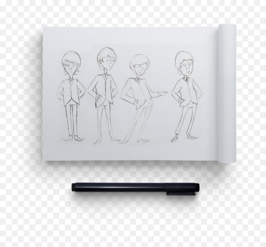 Meet The Beatles Natalie Dye - Sketch Png,Beatles Png