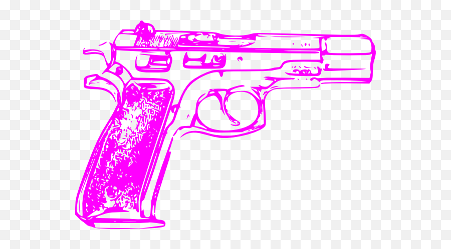 Pink Gun Clip Art - Vector Clip Art Online Pink Gun Png,Cartoon Gun Png